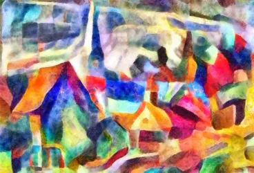 katedra w oddali, 2017, (media mieszane)