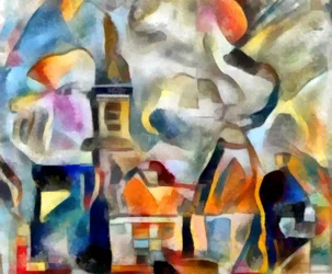 kościół, 2017, (media mieszane)
