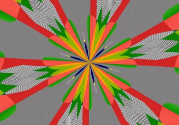kwiaty #103,2019, (media mieszane)
