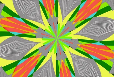 kwiaty #106,2019, (media mieszane)