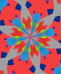 kwiaty #116,2019, (media mieszane)