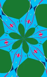 kwiaty #23,2019, (media mieszane)