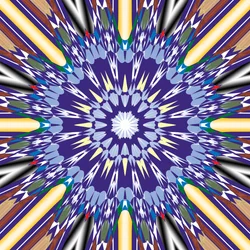 mandala, 2019, (media mieszane)