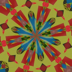 ornament #80,2019, (media mieszane)
