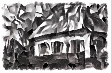 widok (czarny) #5, 2016