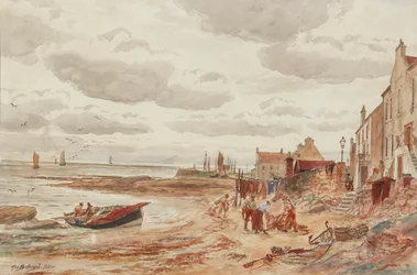 Popołudnie, Buckhaven (ołówek i akwarela)