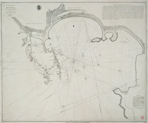 Mapa portu Point de Galle. Przebadany w styczniu i marcu 1800 r. przez kapitana Davida Inverarity. Któremu ta tablica jest podpisana przez jego najbardziej zobowiązanego A. Dalrymple