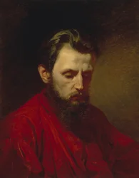 Portret malarza Wiaczesława Grigorievicha Schwartza 1838-1869, 1870