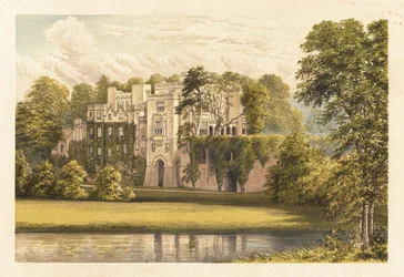 Cliffe faceta, Warwickshire, Anglia. ,1880 (grawerowanie)