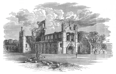 Od północnego zachodu, opactwo Kirkstall, ok. 1880, 1897 r.