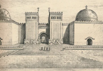 Pałac Sargons, Chorsabad: Brama Południowo-Wschodnia, 1886 r.
