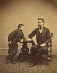 Abraham Lincoln i jego syn Thomas (Tad)
