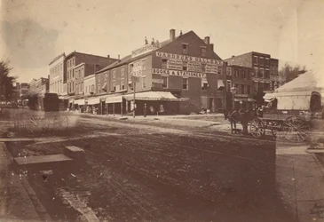 Galeria Gardnera, 7th and D Streets, Washington, DC, 1864.