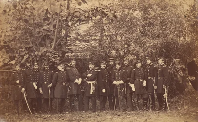 Generał McClellan i sztab, ca. 1863.