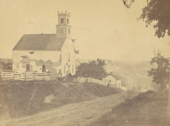 Kościół luterański, Sharpsburgh, Maryland, wrzesień 1862, 1862.