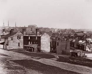 Richmond po ewakuacji, 1865.