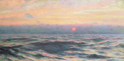 Zachód słońca, ok.1900