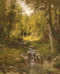 Staw w lesie, 1880