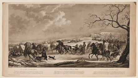 Wyścig sań w Małej Czerwonej Karczmie Krasny Kabachok, 1814