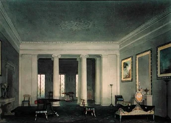 Podwójny salon odrodzenia greckiego, ok. 1845 (akwarela na papierze)
