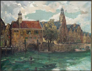 Niedziela, południe w Rotterdamie (olej na płótnie)