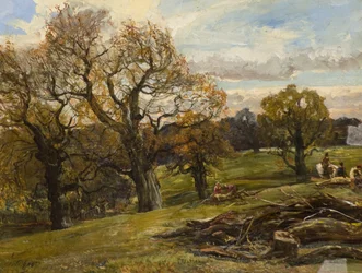 Las Kadzowski, ok. 1860 (olej na płótnie)