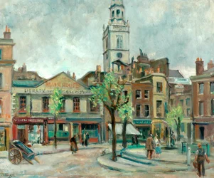Clerkenwell Green (olej na płótnie)