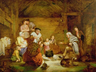 W domu ciesielskim, 1868 r.