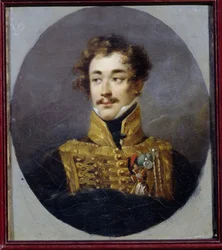 Portret hrabiego Aleksandra Olsufiewa (1790-1853). (Portret hrabiego Aleksandra Olsufiewa). Obraz Aleksandra (Alexandre) Molinari (1772-1831), olej na płótnie