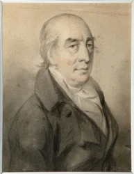 Portret hrabiego Grigorija Aleksiejewicza Szczerbatowa (1735-1810) - Molinari, Aleksander (1772-1831) - Sangwina, czarno-biała kreda na papierze - 29,8x23 - Państwowe Muzeum Sztuki Republiki Tatarstan, Kazań