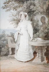 Portret Marii Isabelli z Hiszpanii 1789-1848, Królowej Obojga Sycylii, 1825
