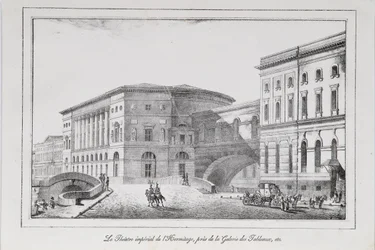 Teatr Ermitaż w Sankt Petersburgu Seria Widoki Sankt Petersburga, lata 20. XIX wieku