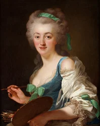 Portret Anny Vallayer-Coster 1744-1818, 1783.