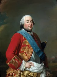 Portret Ludwika Filipa I (1725-1785), księcia Orleanu dit Le Gros - Obraz Aleksandra (Alexandre) Roslin (1718-1793), ok. 1770 - Olej na płótnie - Muzeum Narodowe w Sztokholmie