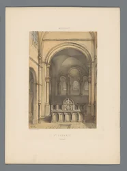 Wnętrze bazyliki św. Serwacego w Maastricht St. Servais (wnętrze) (tytuł na obiekcie) Monuments de Maastricht (tytuł serii)