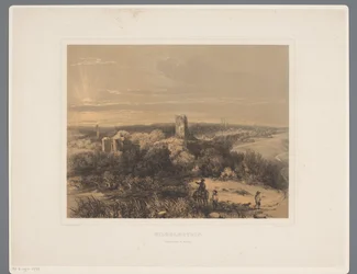 Ruiny zamku Wilhelmstein Wilhelmstein, zamek-fort i ruiny (tytuł na obiekcie) Rolduc et ses environs (tytuł serii)