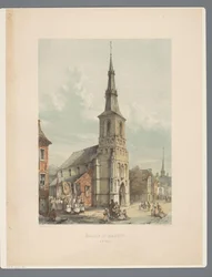 Sint-Maartenkerk i Sint-Truiden Kościół św. Marcina w St Trond (tytuł na obiekcie) Starożytne zabytki architektury od XI do XIII wieku w Limburgii (tytuł serii)