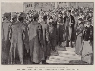 Odjazd konia lorda Strathcony z Ottawy.