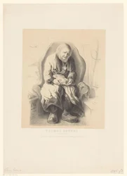 Portret Thomasa Petersa Tomasza Petersa. Stare 112 lat (tytuł na obiekcie)