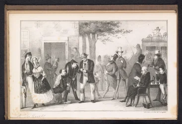 Karykatura w studenckim almanachu w Lejdzie, 1843 Ziele nikotyny (tytuł na obiekcie)