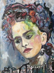 Żywy portret kwiatowy