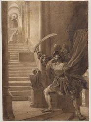 François I wymachujący mieczem