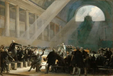 Mirabeau odpowiada Dreux-Brézému podczas posiedzenia Zgromadzenia Narodowego, 23 czerwca 1789