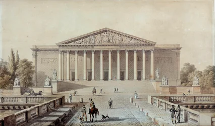 Projekt dla Zgromadzenia Narodowego, czyli Palais Bourbon, Palais du Corps législatif. XIX wiek. Paryż, Palais Bourbon