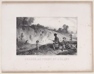 Polowanie na fretkę z blankami, z cyklu Sceny polowania, 1829.
