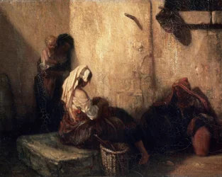 Włoska scena uliczna, 1849.