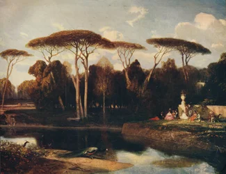 Villa Doria - Panfili, Rzym, 1838-1839, c1915