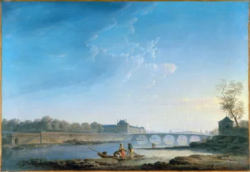 Quai des Tuileries, Pont-Royal, Grenouillère, ok. 1780 (olej na płótnie)