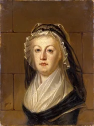Marie Antoinette w Conciergerie, ok. godz. 1793.