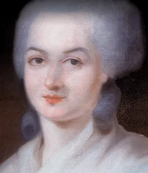 Portret Olympe de Gouges (pastel na płótnie)